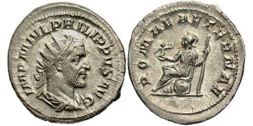 1 Антониниан Римская империя (27BC-395) Серебро Филипп Араб(204-249)