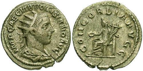 1 Антониниан Римская империя (27BC-395) Серебро Волузиан (235-253)