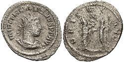 1 Антониниан Римская империя (27BC-395) Серебро (билон) Галлиен (218-268)