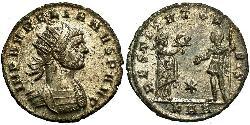 1 Антониниан Римская империя (27BC-395) Серебро/Медь Аврелиан (215-275)