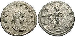 1 Антониниан Римская империя (27BC-395) Серебро/Медь Галлиен (218-268)