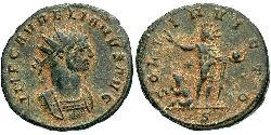 1 Антониниан Римская империя (27BC-395) Серебро/Медь Аврелиан (215-275)