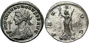1 Антониниан Римская империя (27BC-395) Серебро/Медь Проб (232-282)