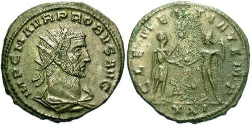 1 Антониниан Римская империя (27BC-395) Серебро/Медь Проб (232-282)