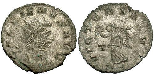 1 Антониниан Римская империя (27BC-395) Серебро/Медь Галлиен (218-268)