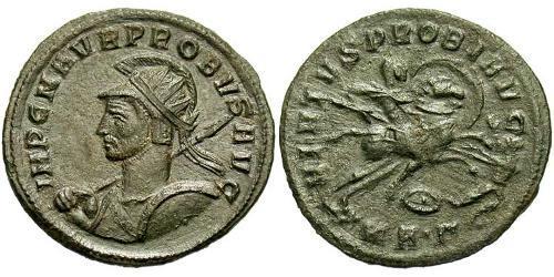 1 Антониниан Римская империя (27BC-395) Серебро/Медь Проб (232-282)