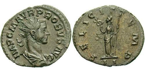 1 Антониниан Римская империя (27BC-395) Серебро/Медь Проб (232-282)