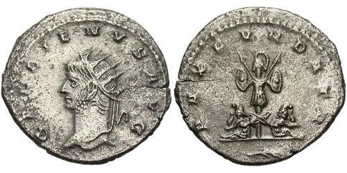 1 Антониниан Римская империя (27BC-395) Серебро/Медь Галлиен (218-268)