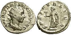 1 Антонініан Римська імперія (27BC-395) Бронза Геренній Етруск (227-251)