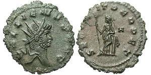 1 Антонініан Римська імперія (27BC-395) Бронза Галліен (218-268)