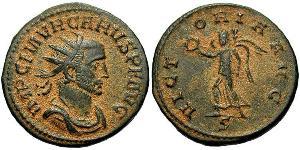 1 Антонініан Римська імперія (27BC-395) Бронза Кар (230-283)
