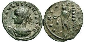 1 Антонініан Римська імперія (27BC-395) Мідь/Срібло Авреліан (215-275)