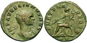 1 Антонініан Римська імперія (27BC-395) Мідь/Срібло Авреліан (215-275)