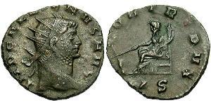 1 Антонініан Римська імперія (27BC-395) Мідь/Срібло Галліен (218-268)