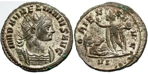 1 Антонініан Римська імперія (27BC-395) Мідь/Срібло Авреліан (215-275)
