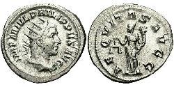1 Антонініан Римська імперія (27BC-395) Срібло Філіпп Араб (204-249)