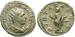 1 Антонініан Римська імперія (27BC-395) Срібло Требоніан Галл (206-253)