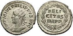 1 Антонініан Римська імперія (27BC-395) Срібло Філіп II (237-249)