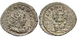 1 Антонініан Римська імперія (27BC-395) Срібло Галліен (218-268)