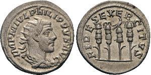 1 Антонініан Римська імперія (27BC-395) Срібло Філіпп Араб (204-249)