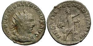 1 Антонініан Римська імперія (27BC-395) Срібло Валеріан I (193-260)