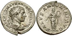 1 Антонініан Римська імперія (27BC-395) Срібло Геліогабал (203-222)