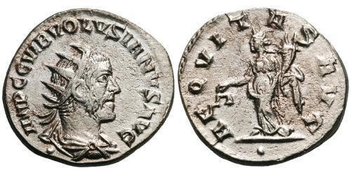 1 Антонініан Римська імперія (27BC-395) Срібло Волусіан (235-253)