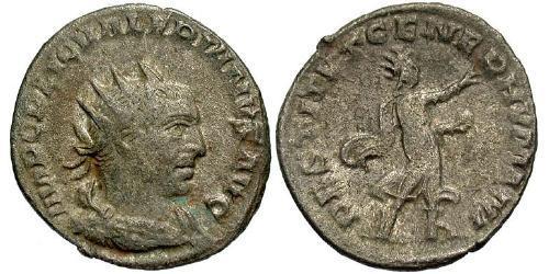 1 Антонініан Римська імперія (27BC-395) Срібло Валеріан I (193-260)