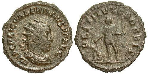 1 Антонініан Римська імперія (27BC-395) Срібло (билон) Валеріан I (193-260)