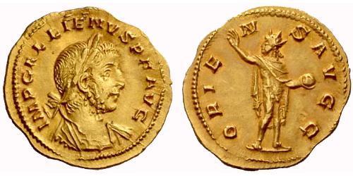 1 Аргентиус Римская империя (27BC-395) Золото Галлиен (218-268)