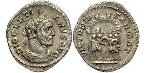 1 Аргентиус Римська імперія (27BC-395) Срібло Діоклетіан (244-311)