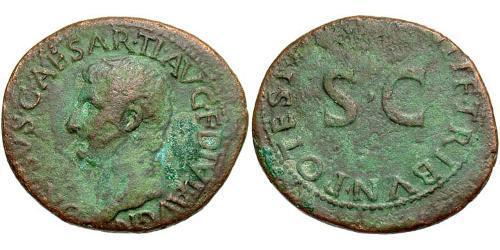 1 Асс Римская империя (27BC-395) Бронза Decimus Claudius Drusus (38BC-9BC)