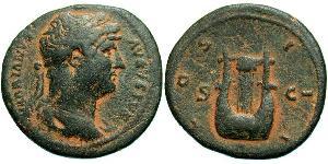 1 Асс Римська імперія (27BC-395) Бронза Адріан (76 - 138) 