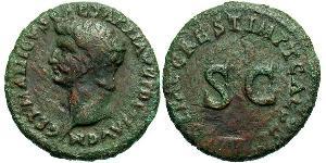 1 Асс Римська імперія (27BC-395) Бронза Германік (15 BC-19AD) 