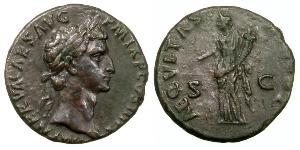 1 Асс Римська імперія (27BC-395) Бронза Нерва (30- 98)