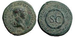 1 Асс Римська імперія (27BC-395) Орихалк Траян (53-117)