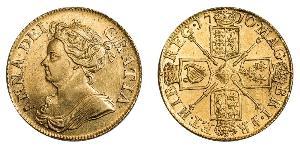 1 Гинея Королевство Англия (927-1649,1660-1707) Золото Анна (королева Великобритании)(1665-1714)