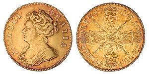 1 Гинея Королевство Англия (927-1649,1660-1707) Золото Анна (королева Великобритании)(1665-1714)