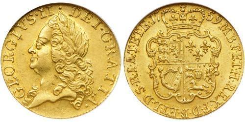 1 Гинея Королевство Великобритания (1707-1801) Золото Георг II (1683-1760)