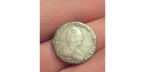 1 Гривенник Российская империя (1720-1917) Серебро Екатерина II (1729-1796)