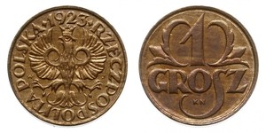 1 Грош Польська республіка (1918 - 1939) Мідь 