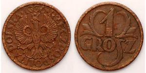 1 Грош Польська республіка (1918 - 1939) Мідь 