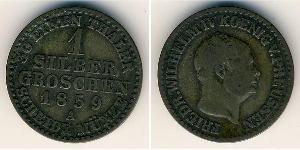 1 Грош Пруссия (королевство) (1701-1918) Серебро 