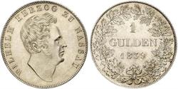 1 Gulden Duché de Nassau (1806 - 1866) Argent Guillaume de Nassau (1792-1839)