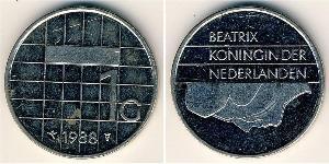 1 Гульден Королівство Нідерланди (1815 - ) Нікель 