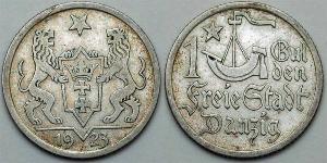 1 Гульден Gdansk (1920-1939) Серебро 