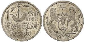 1 Гульден Gdansk (1920-1939) Серебро 