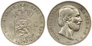1 Гульден Королевство Нидерланды (1815 - ) Серебро 