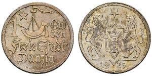1 Гульден Gdansk (1920-1939) Срібло 