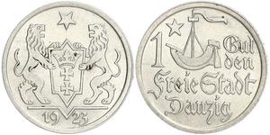 1 Гульден Gdansk (1920-1939) Срібло 
